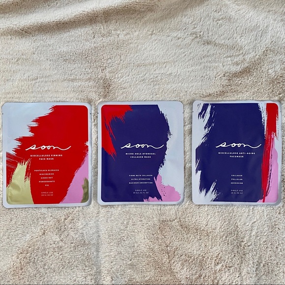 Soon Skincare Face Mask Kit (3 full size masks)NWT - Picture 8 of 9